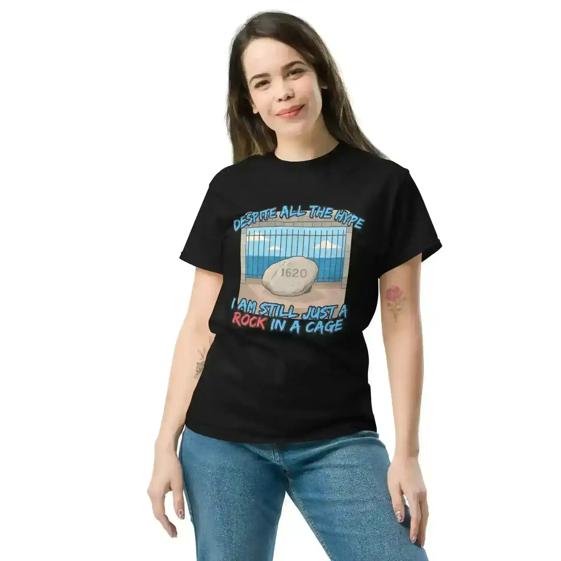 Rock In A Cage Plymouth Rock - Unisex Tee - Cady Creations