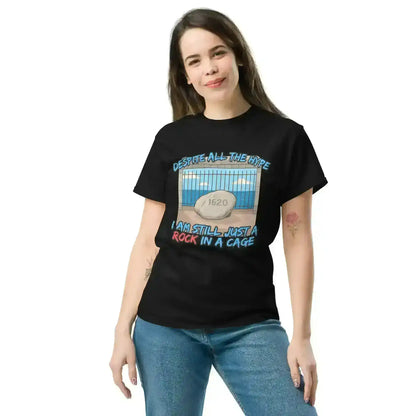 Rock In A Cage Plymouth Rock - Unisex Tee - Cady Creations