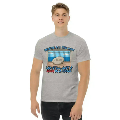 Rock In A Cage Plymouth Rock - Unisex Tee - Cady Creations