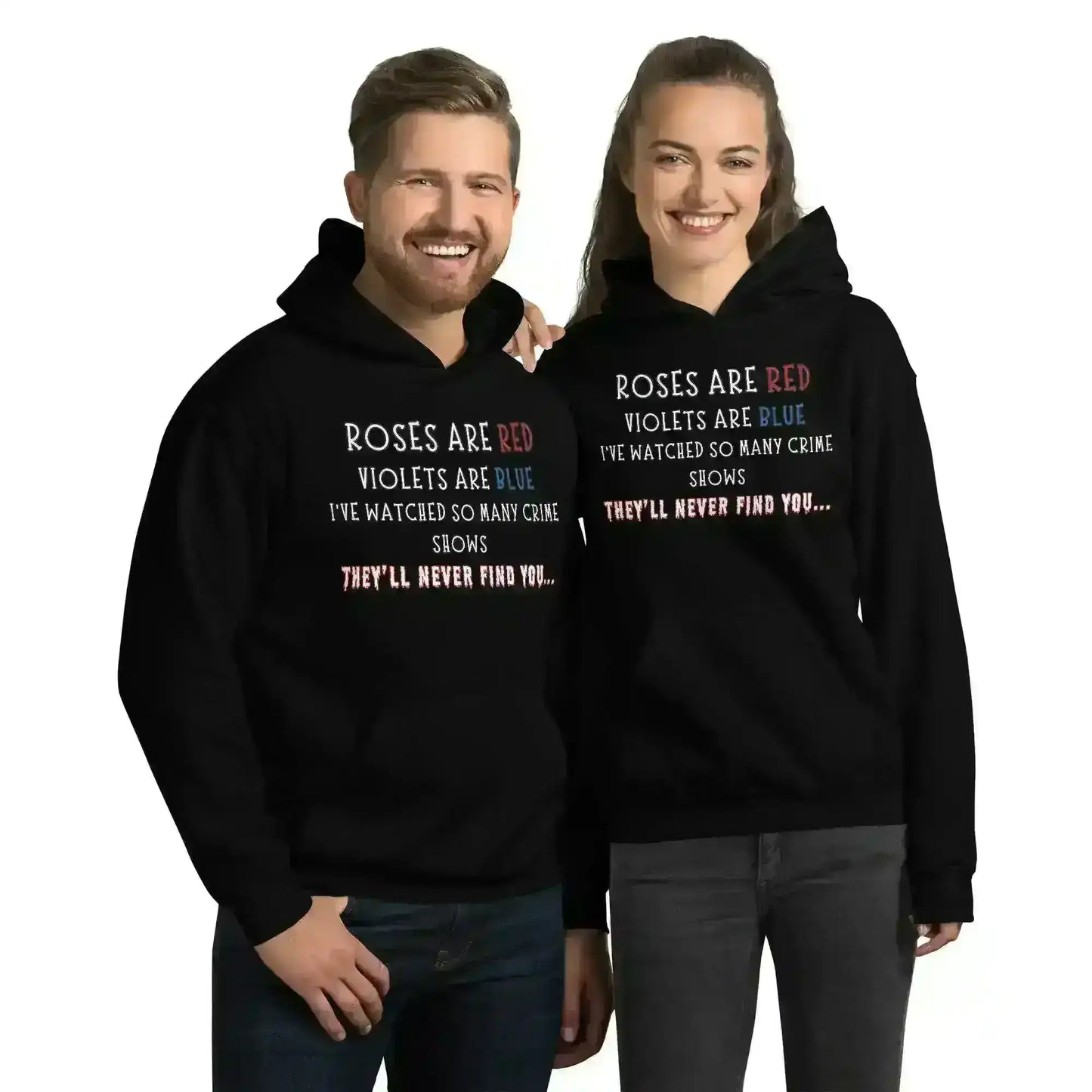 Roses Are Red True Crime - Pullover Hoodie - Cady Creations