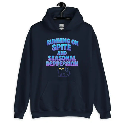 Running On Spite And Seasonal Depression Pullover Hoodie - Cady Creations