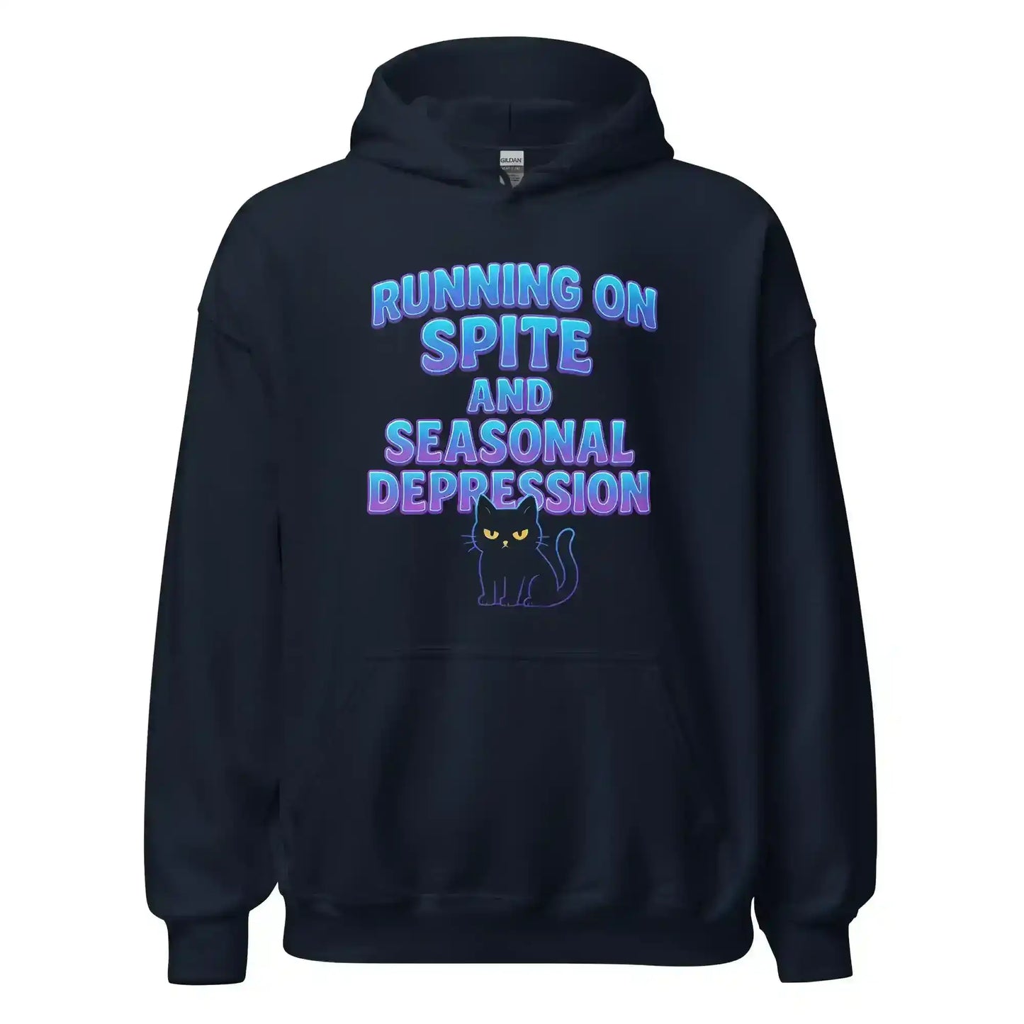 Running On Spite And Seasonal Depression Pullover Hoodie - Cady Creations