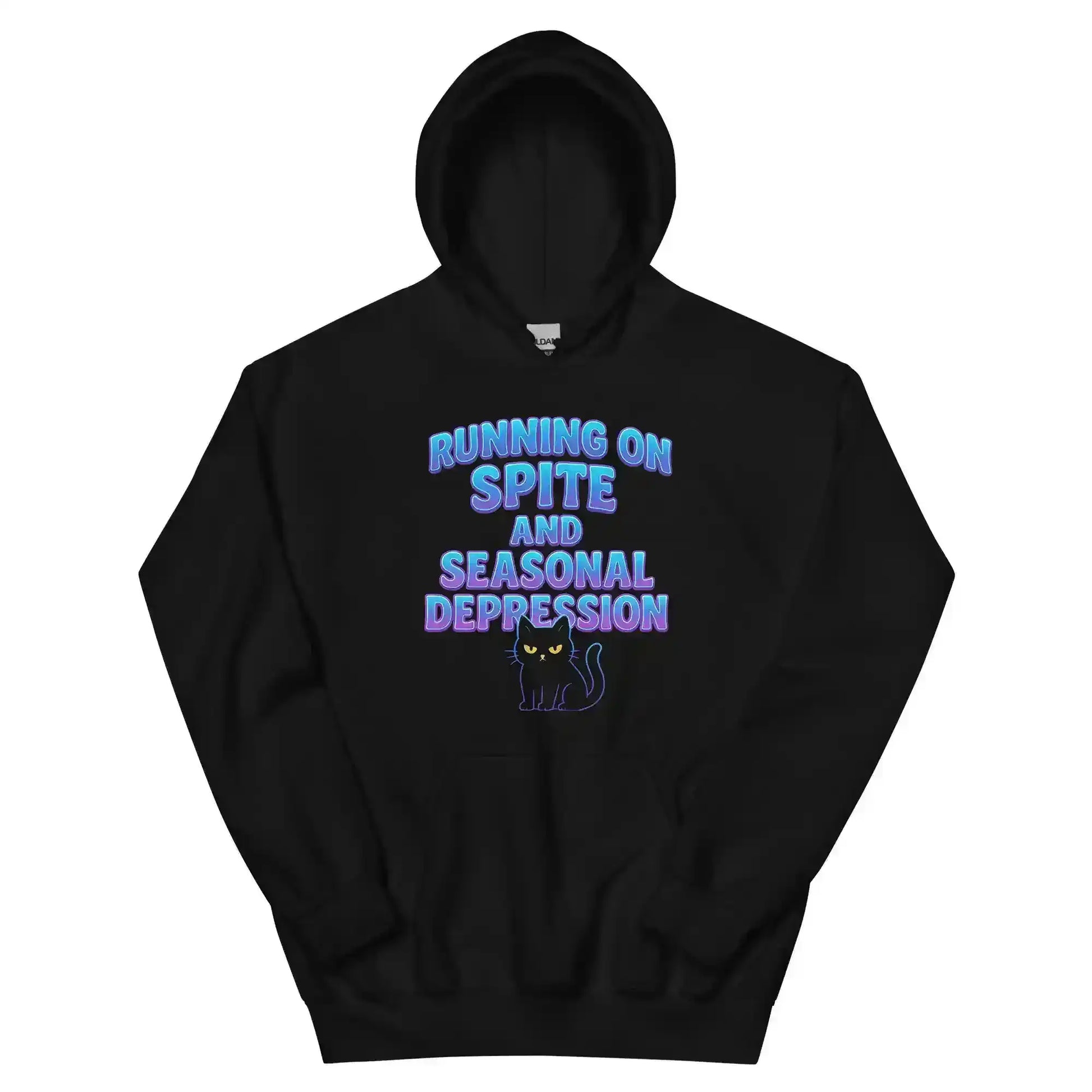 Running On Spite And Seasonal Depression Pullover Hoodie - Cady Creations