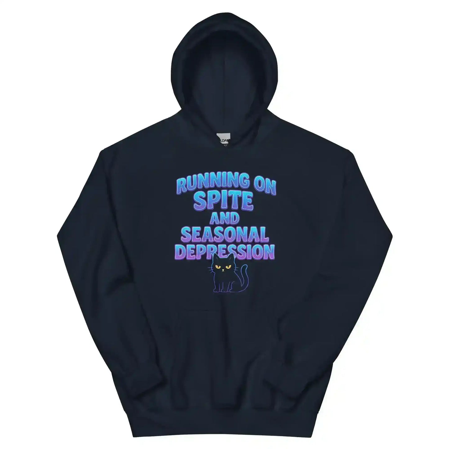 Running On Spite And Seasonal Depression Pullover Hoodie - Cady Creations
