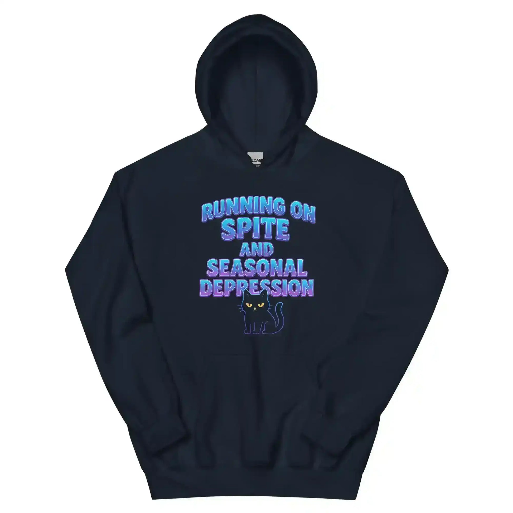 Running On Spite And Seasonal Depression Pullover Hoodie - Cady Creations