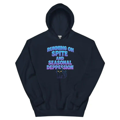 Running On Spite And Seasonal Depression Pullover Hoodie - Cady Creations