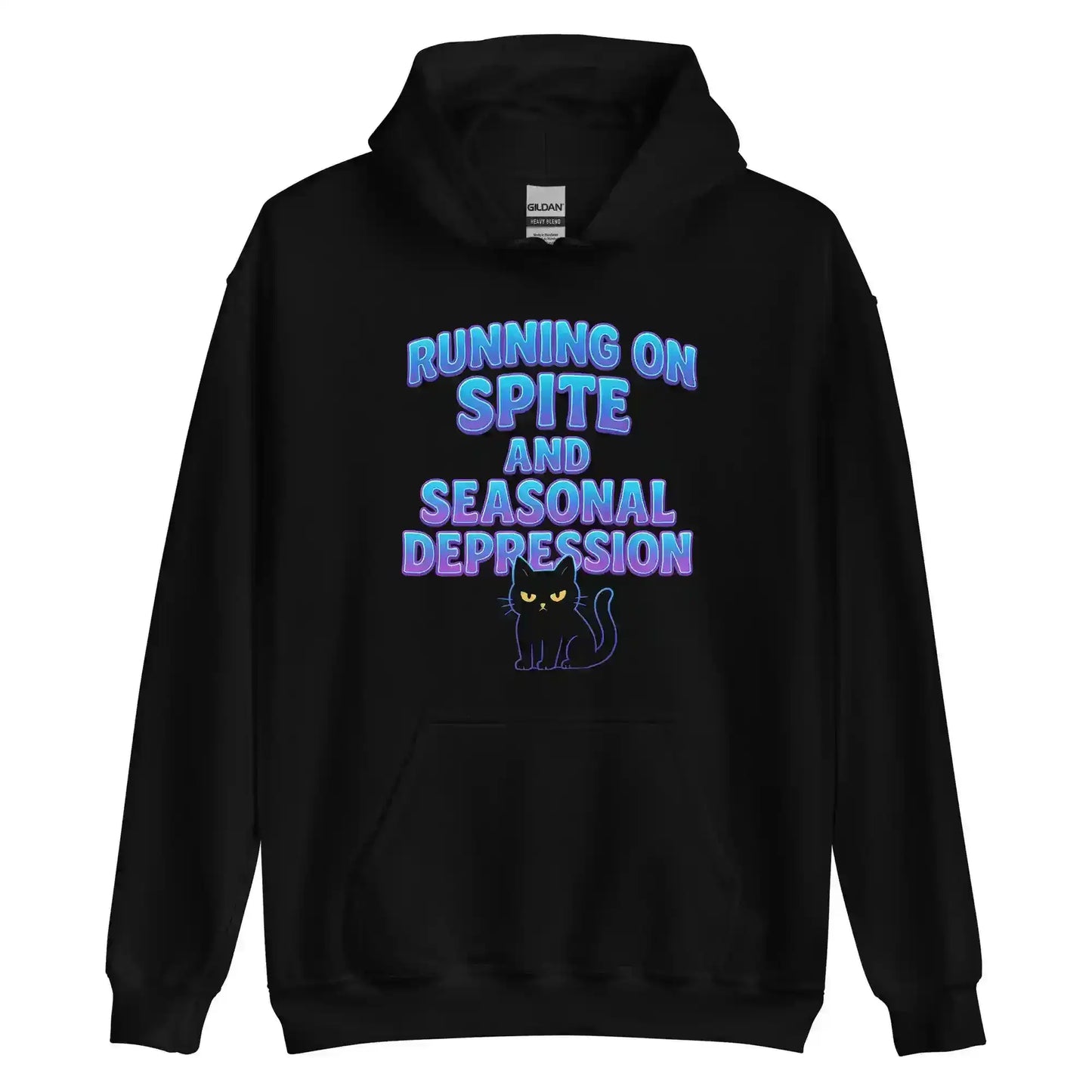 Running On Spite And Seasonal Depression Pullover Hoodie - Cady Creations