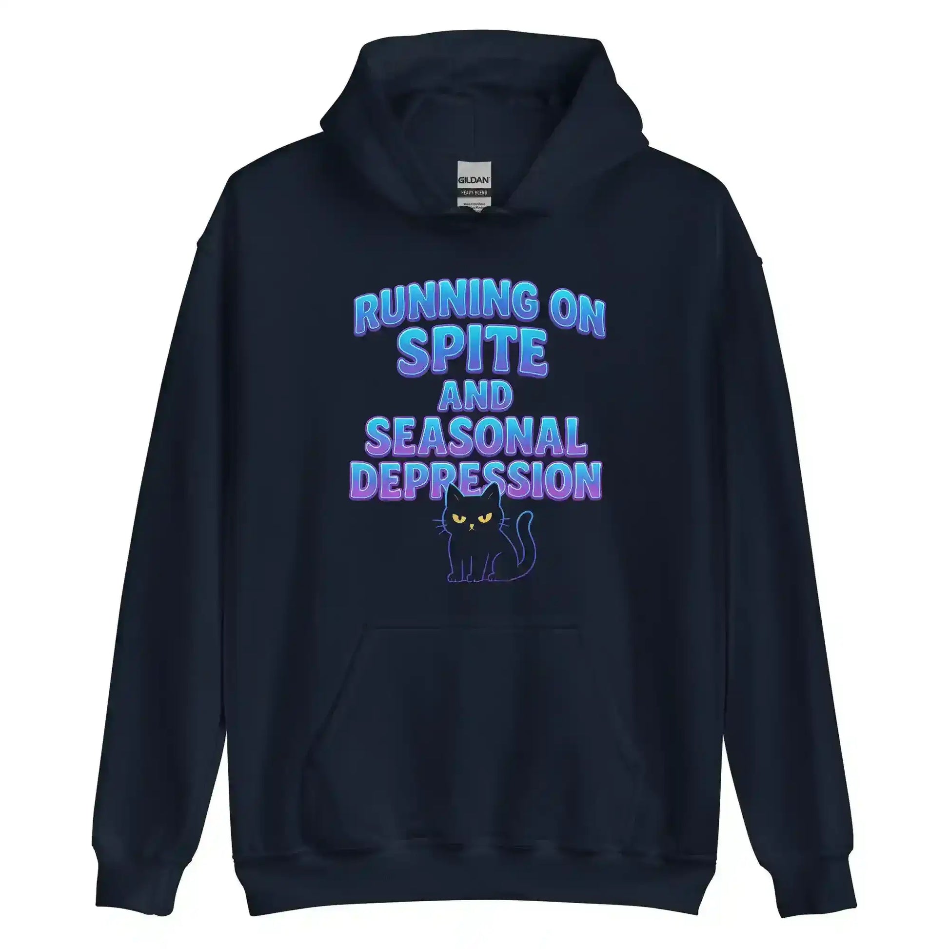 Running On Spite And Seasonal Depression Pullover Hoodie - Cady Creations