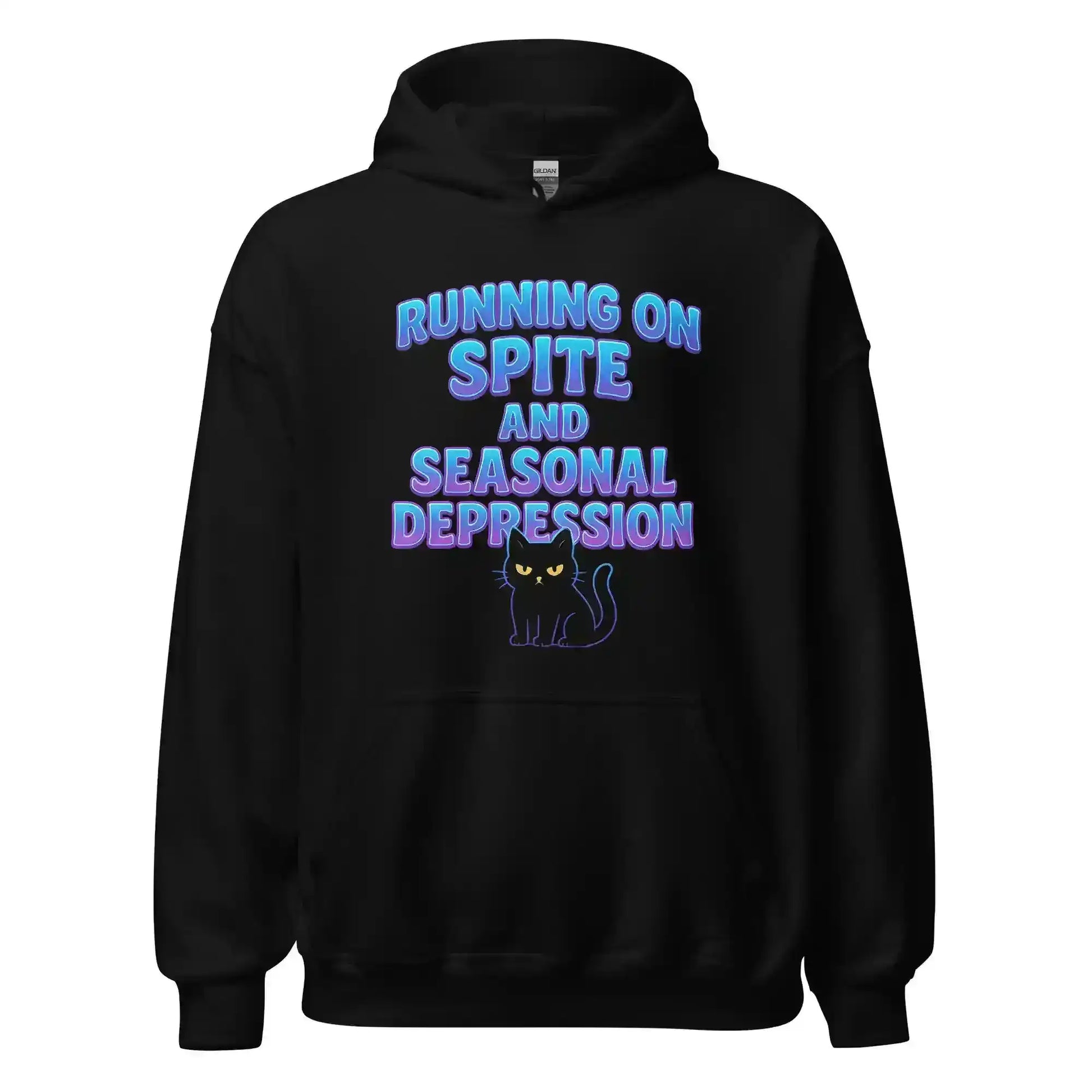 Running On Spite And Seasonal Depression Pullover Hoodie - Cady Creations