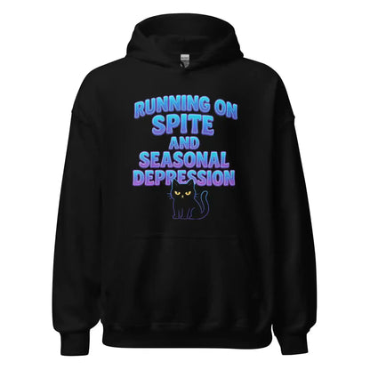 Running On Spite And Seasonal Depression Pullover Hoodie - Cady Creations