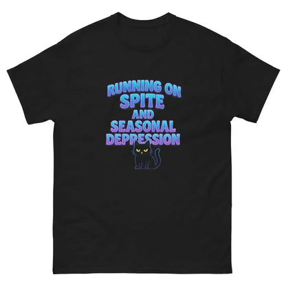 Running On Spite And Seasonal Depression Unisex Tee - Cady Creations