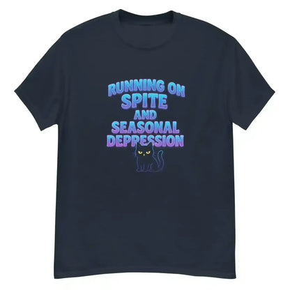 Running On Spite And Seasonal Depression Unisex Tee - Cady Creations