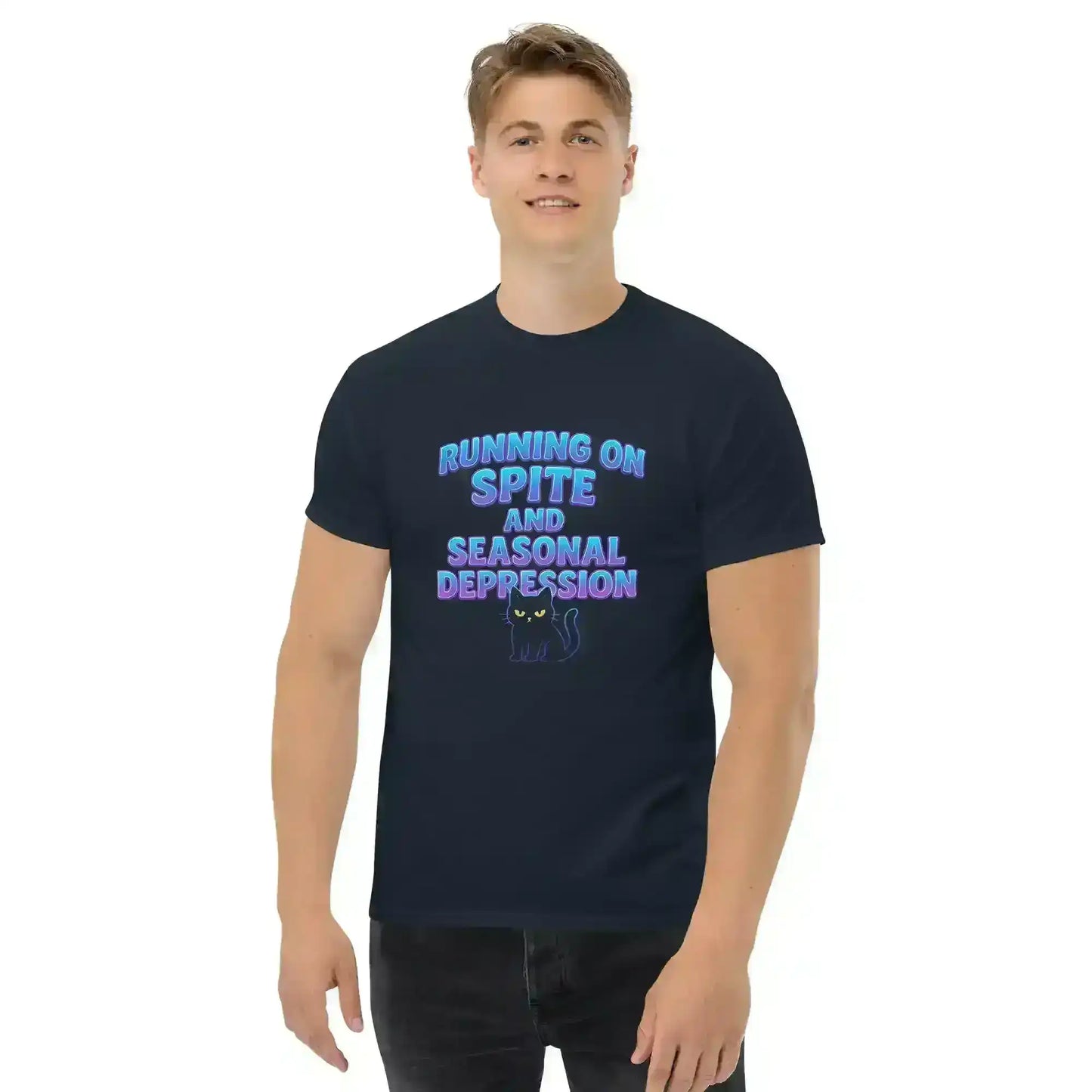 Running On Spite And Seasonal Depression Unisex Tee - Cady Creations