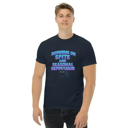 Running On Spite And Seasonal Depression Unisex Tee - Cady Creations