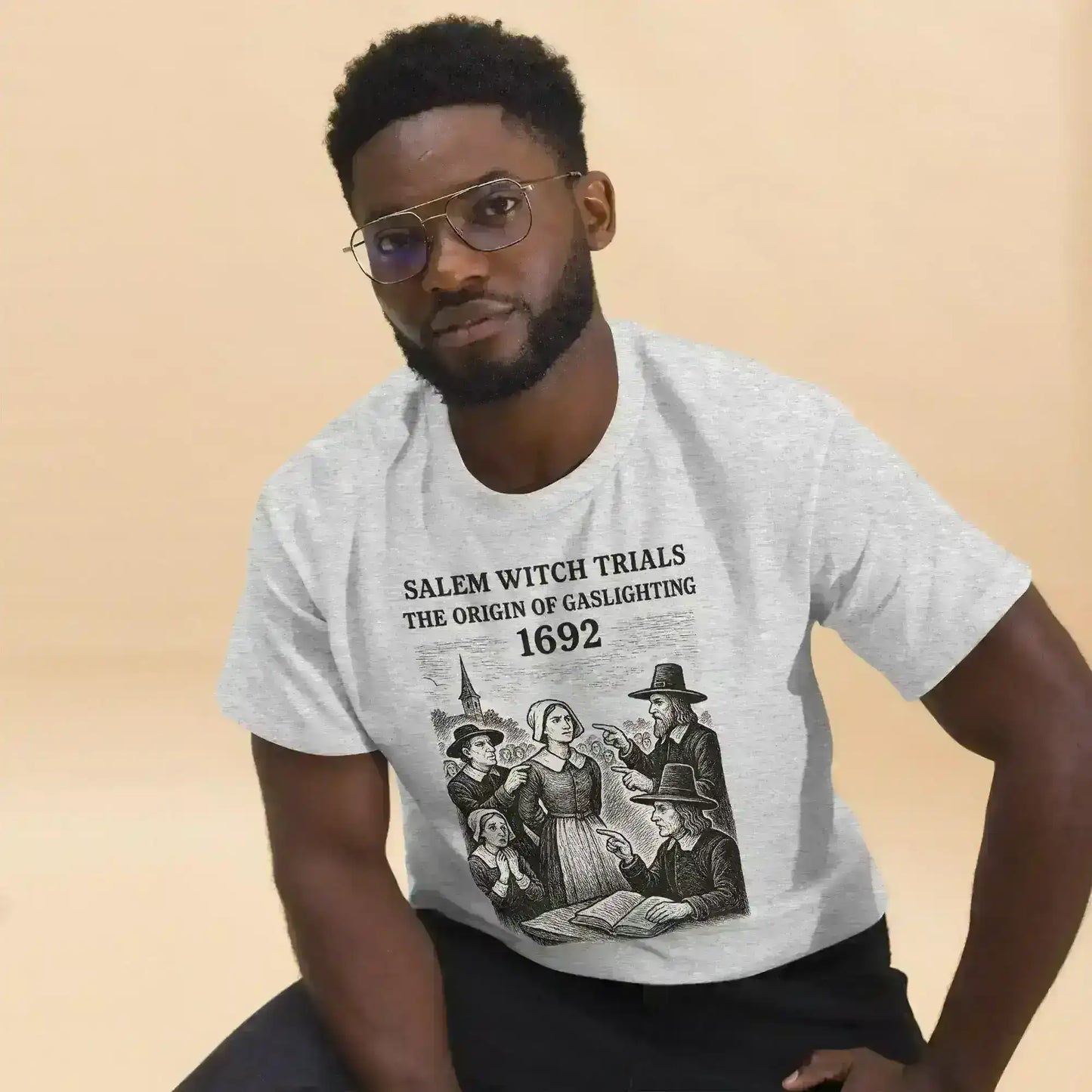 Salem Witch Trials Origin of Gaslighting 1692 - Unisex Tee - Cady Creations