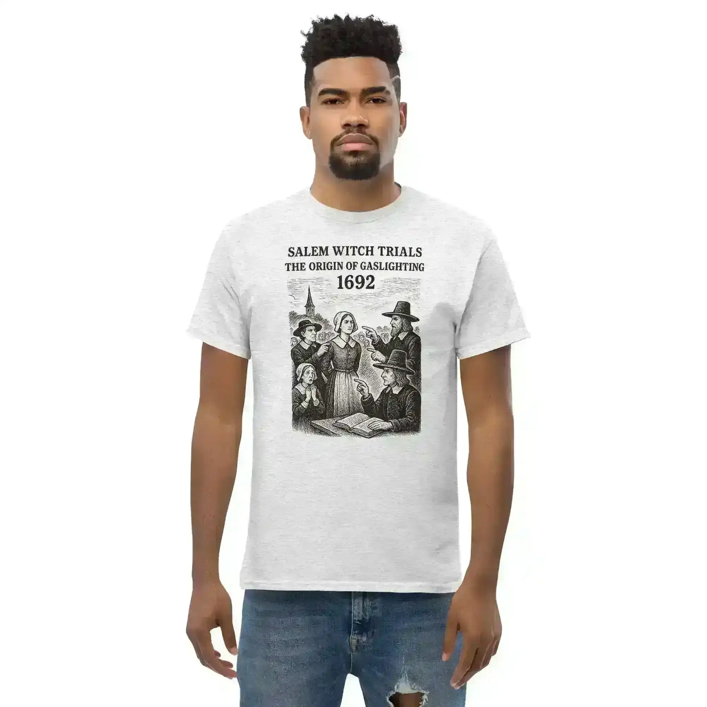 Salem Witch Trials Origin of Gaslighting 1692 - Unisex Tee - Cady Creations
