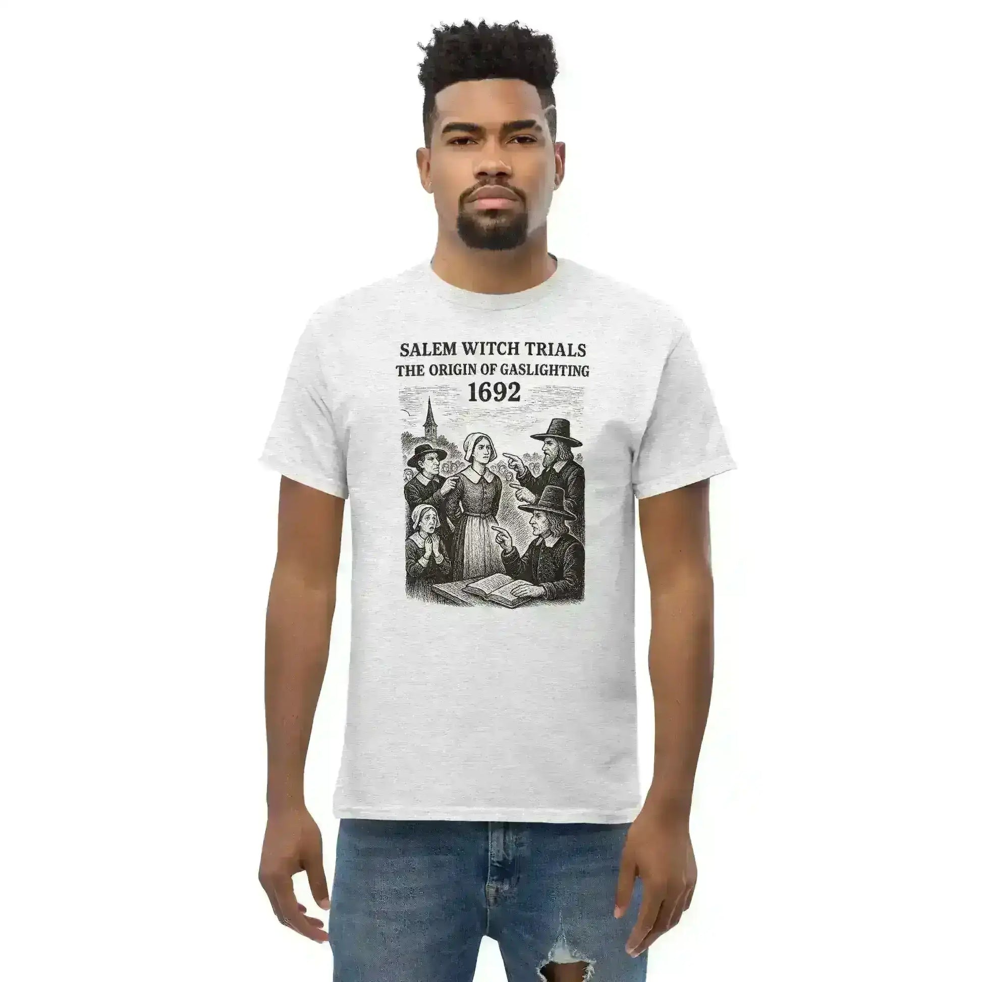 Salem Witch Trials Origin of Gaslighting 1692 - Unisex Tee - Cady Creations