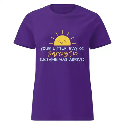 Sarcastic Ray of Sunshine - Fitted Tee - Cady Creations