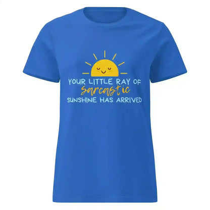 Sarcastic Ray of Sunshine - Fitted Tee - Cady Creations