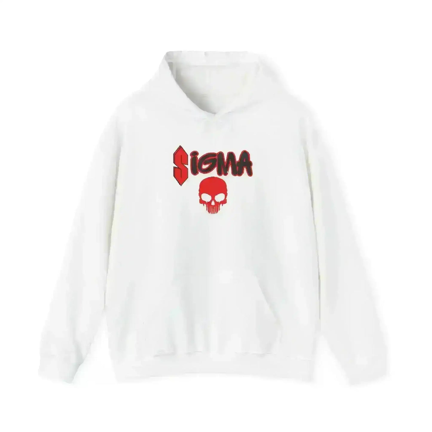 Sigma Skull Pullover Hoodie - Gen Z Sigma Energy - Cady Creations