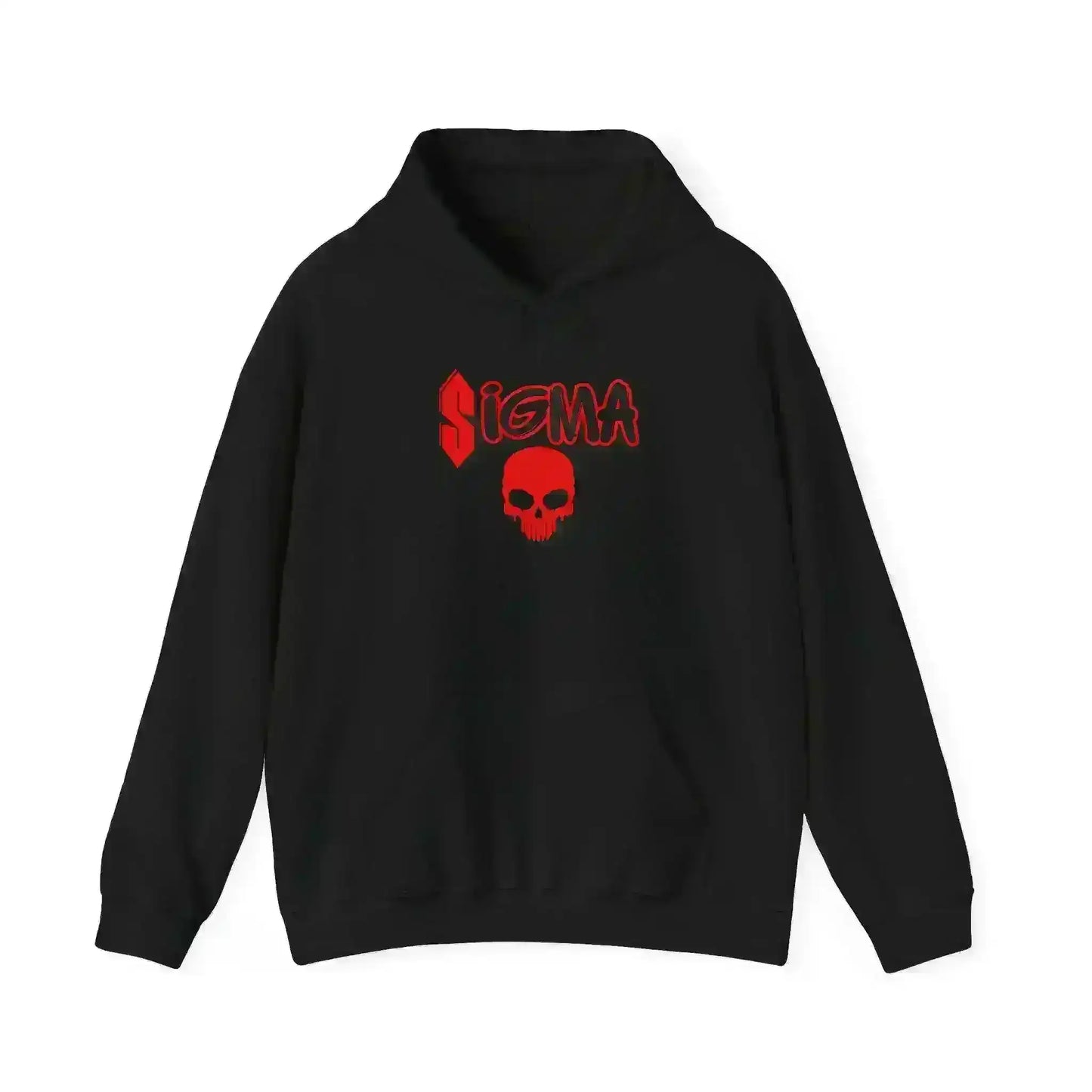 Sigma Skull Pullover Hoodie - Gen Z Sigma Energy - Cady Creations