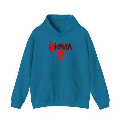 Sigma Skull Pullover Hoodie - Gen Z Sigma Energy - Cady Creations