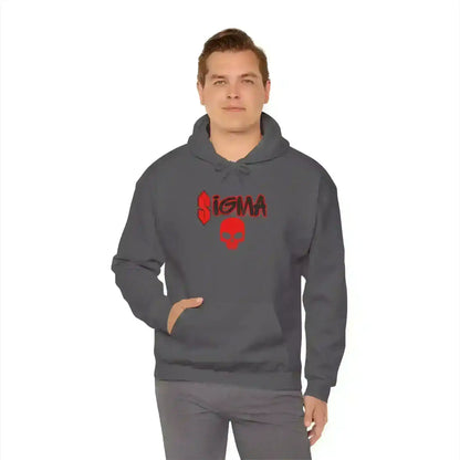 Sigma Skull Pullover Hoodie - Gen Z Sigma Energy - Cady Creations