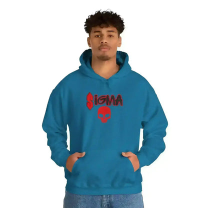 Sigma Skull Pullover Hoodie - Gen Z Sigma Energy - Cady Creations