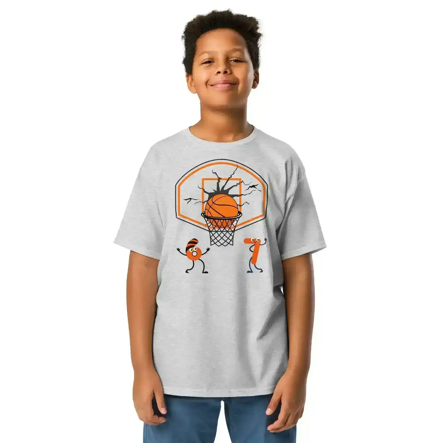 Six Seven Dunk Youth Tee - Internet Core Basketball Meme - Cady Creations