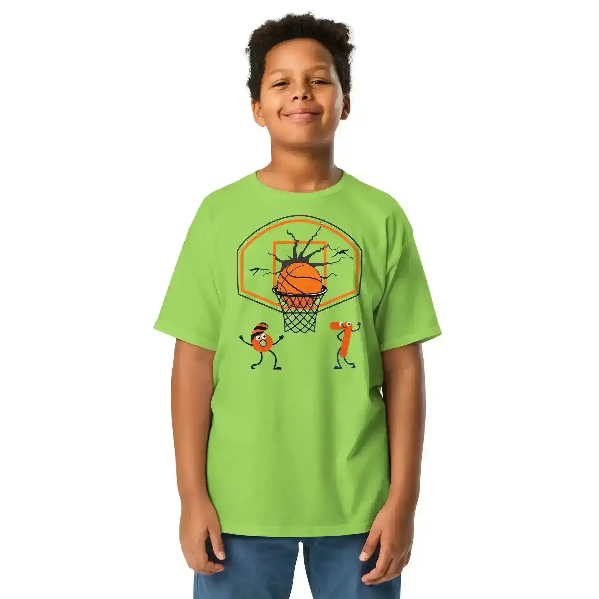 Six Seven Dunk Youth Tee - Internet Core Basketball Meme - Cady Creations