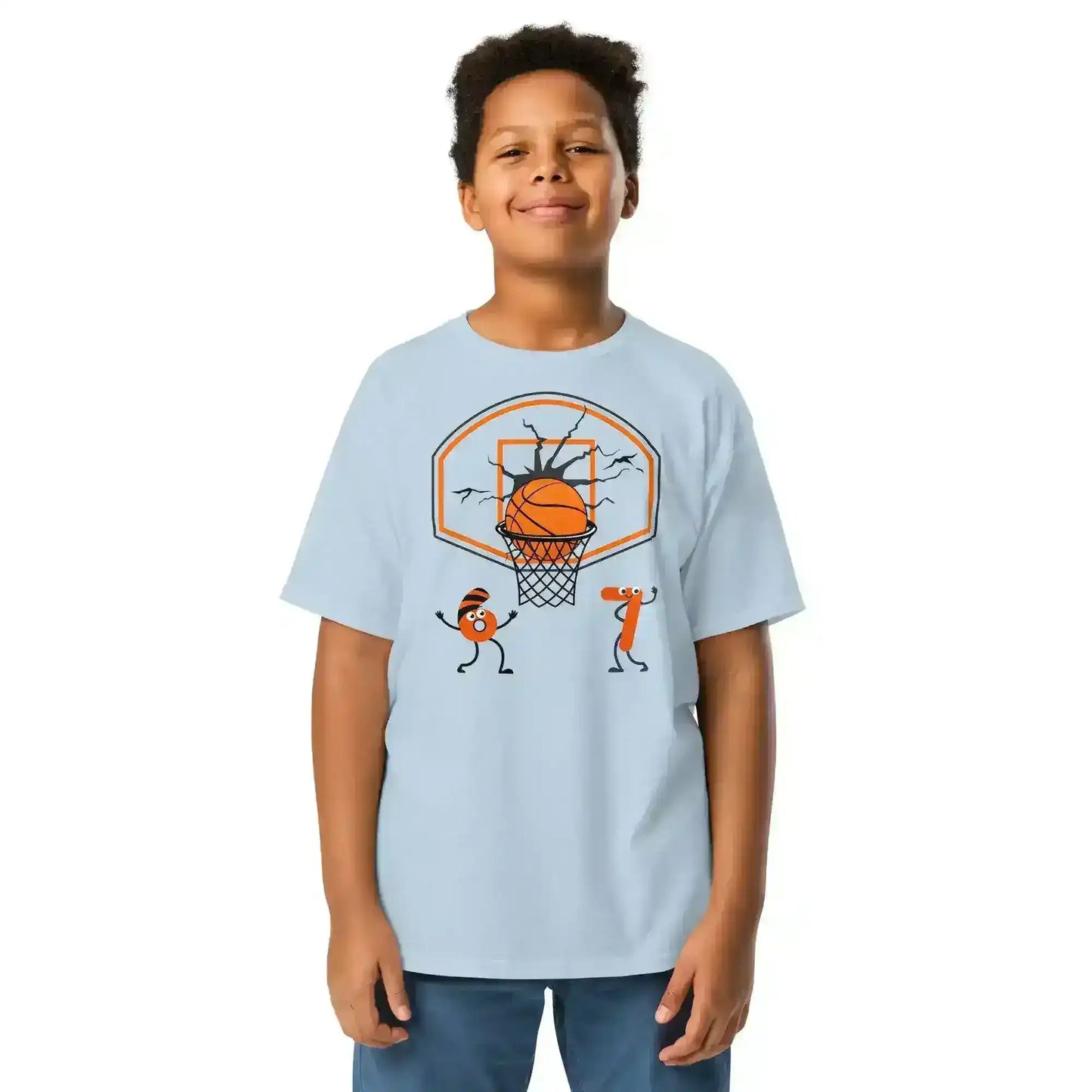 Six Seven Dunk Youth Tee - Internet Core Basketball Meme - Cady Creations