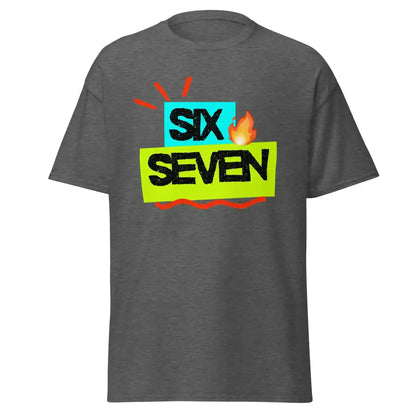 Six Seven Fire Meme Unisex Tee - Internet Core Gen Z Slang - Cady Creations