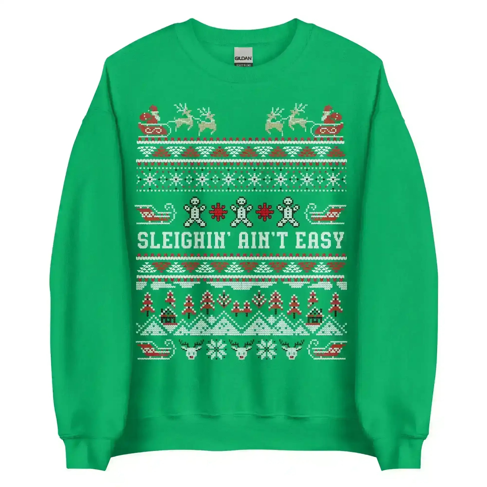 Sleighin' Ain't Easy Ugly Christmas Unisex Sweatshirt - Cady Creations