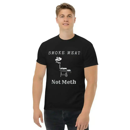 Smoke Meat Not Meth BBQ Grilling Humor Unisex Tee - Cady Creations