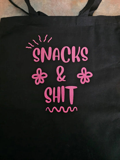  Snacks and Shit - Tote Bag - Cady Creations