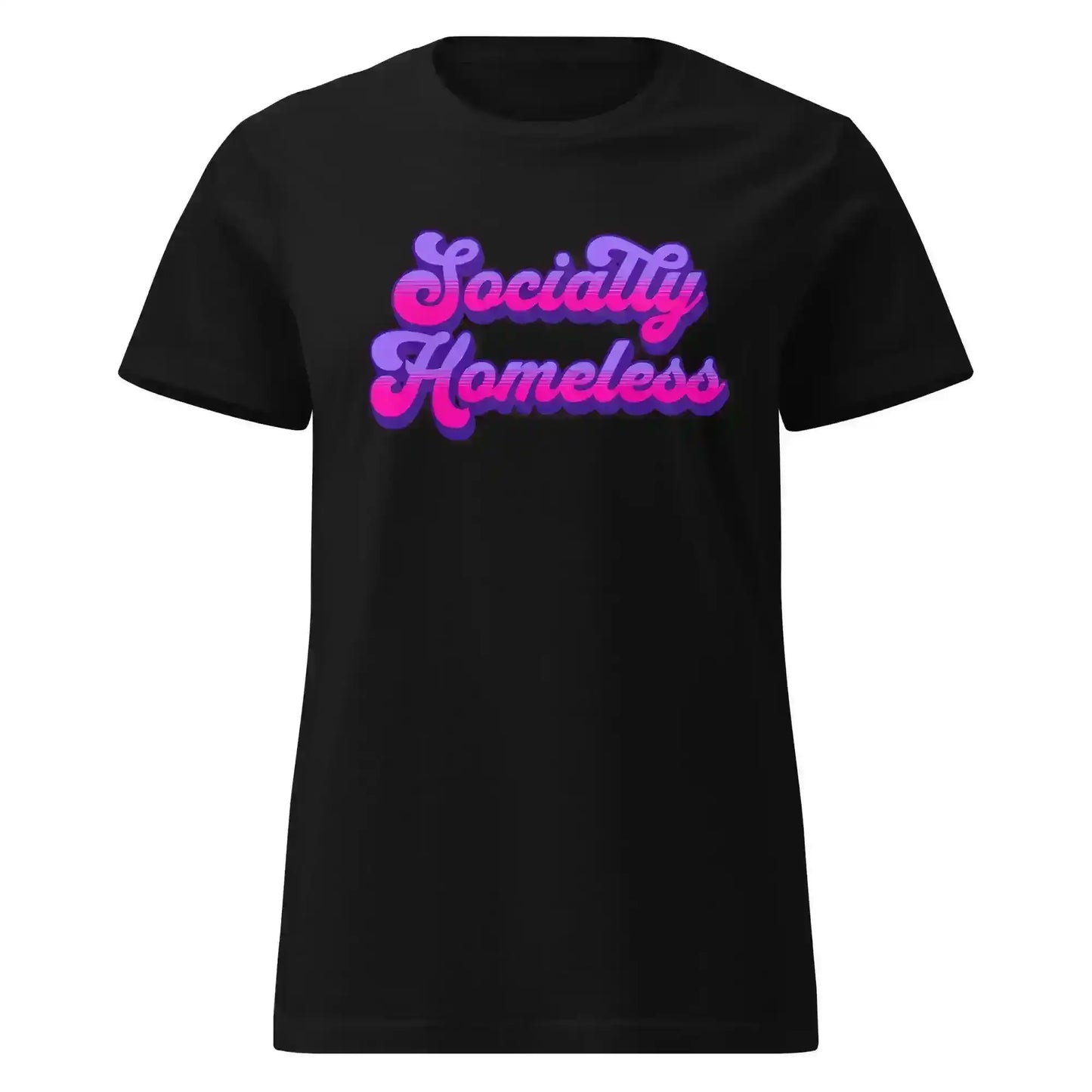Socially Homeless Fitted Tee - Cady Creations