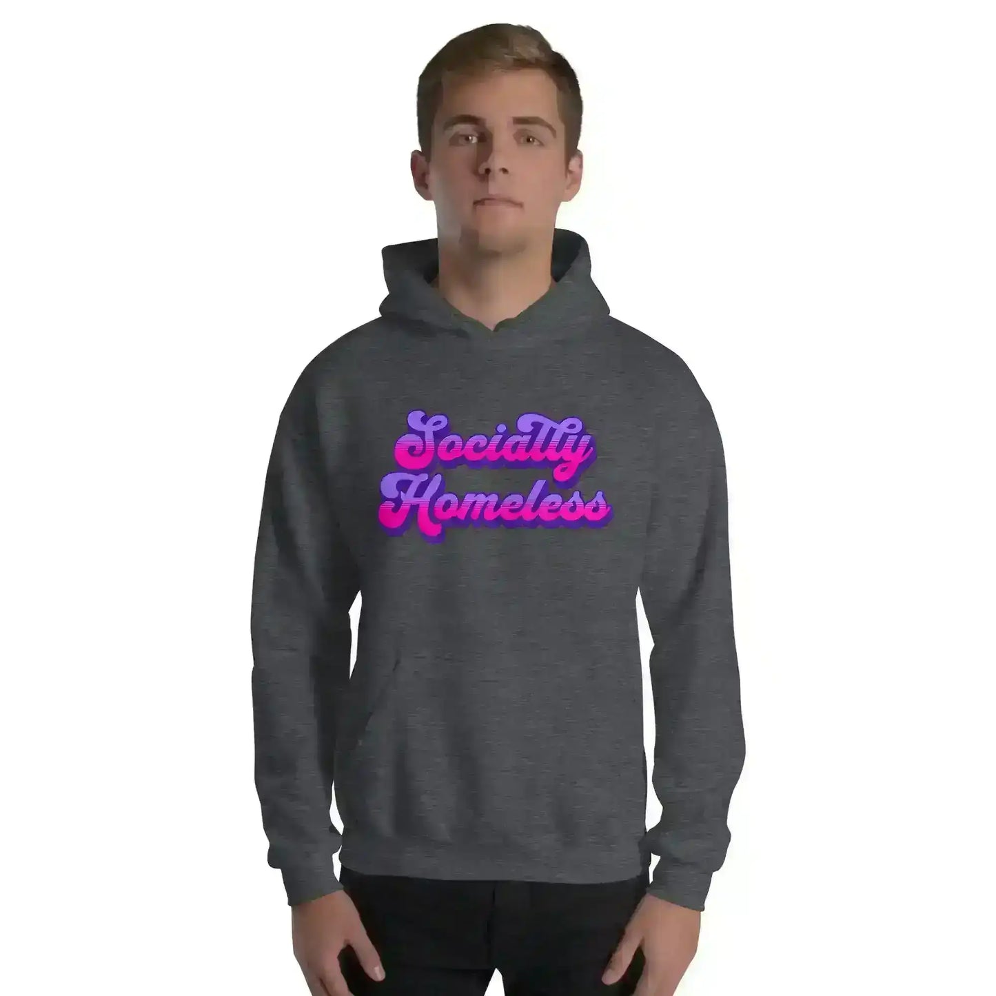 Socially Homeless Pullover Hoodie - Cady Creations