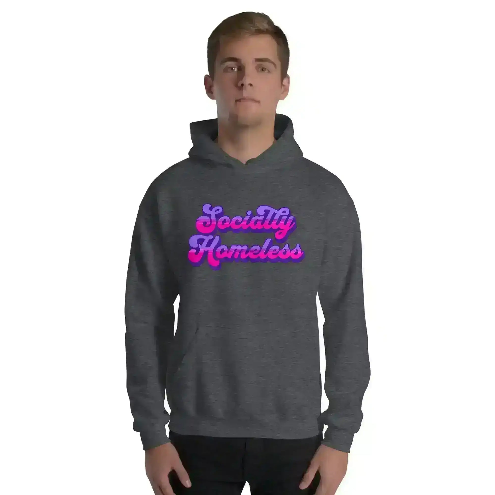 Socially Homeless Pullover Hoodie - Cady Creations