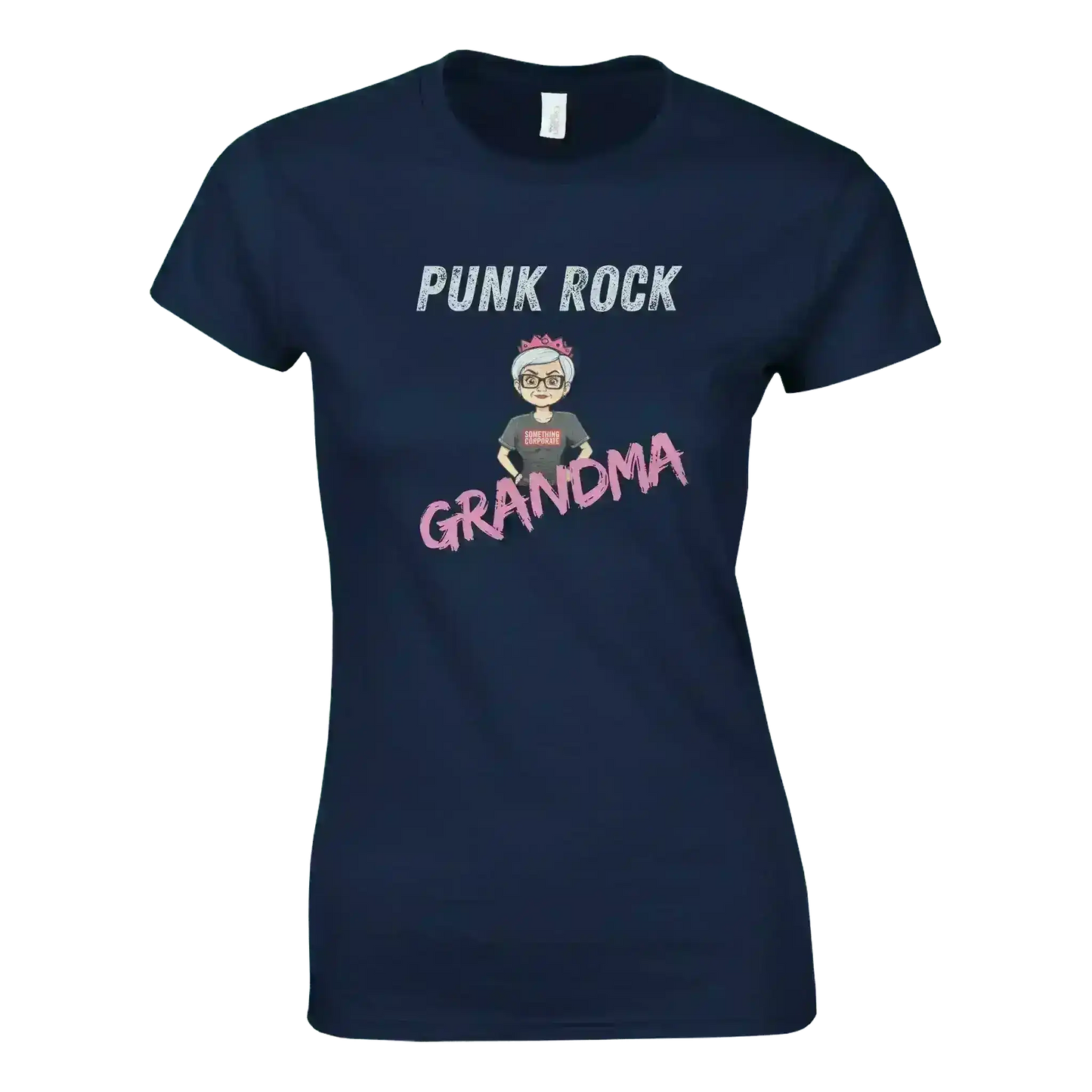 Something Corporate Punk Rock Grandma - Fitted Tee - Cady Creations