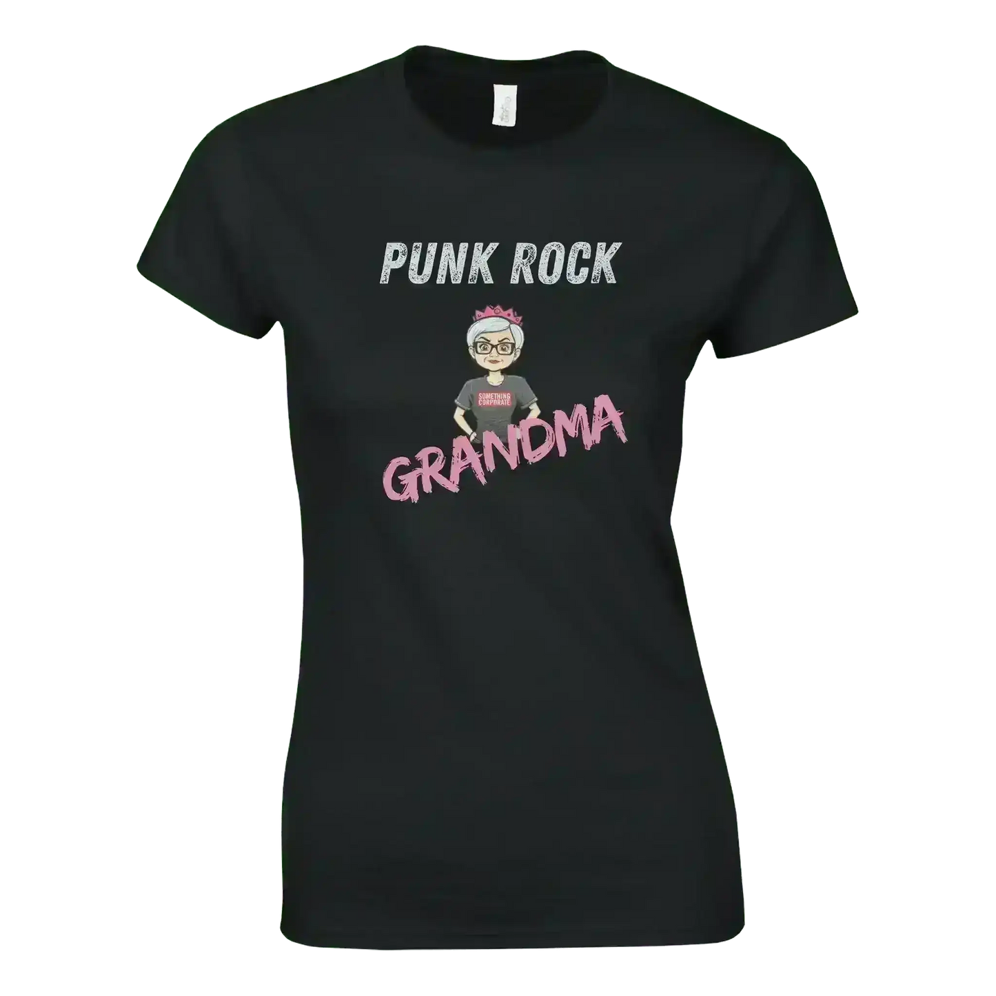 Something Corporate Punk Rock Grandma - Fitted Tee - Cady Creations