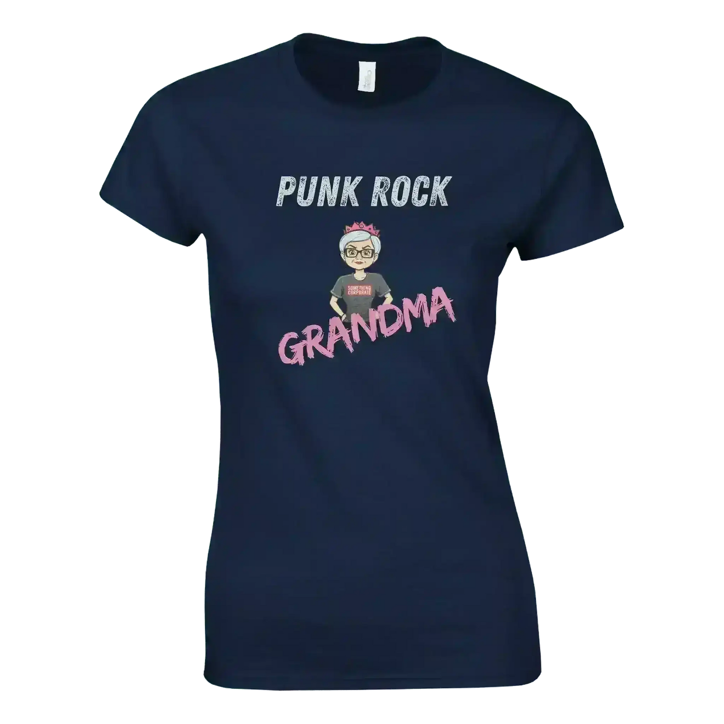 Something Corporate Punk Rock Grandma - Fitted Tee - Cady Creations