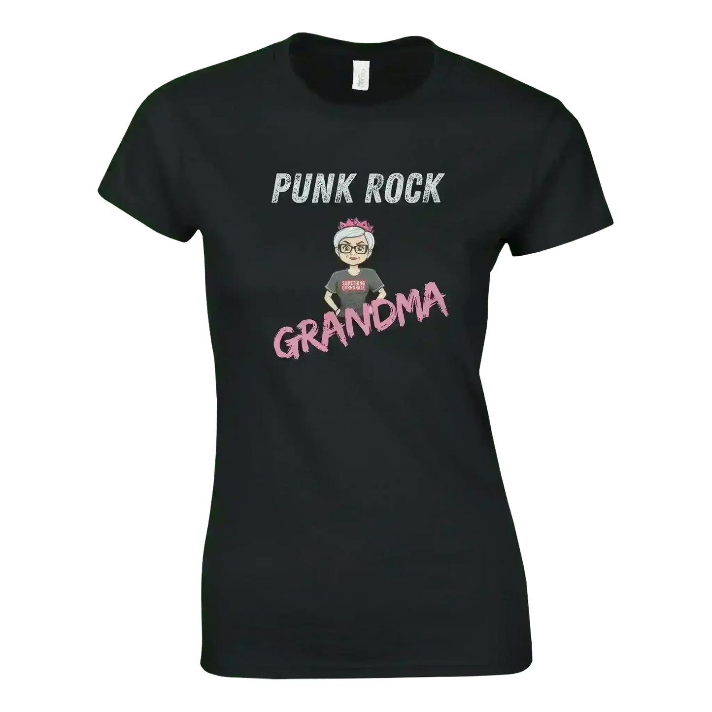 Something Corporate Punk Rock Grandma - Fitted Tee - Cady Creations