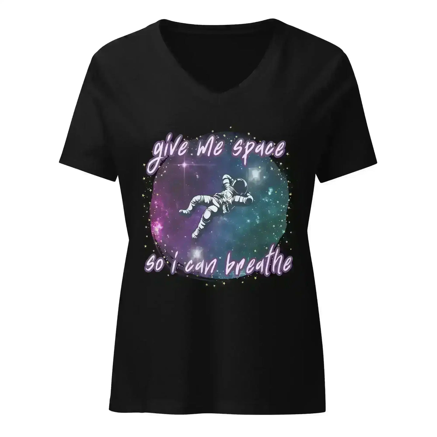 Something Corporate Space Inspired V-Neck Graphic Tee - Cady Creations