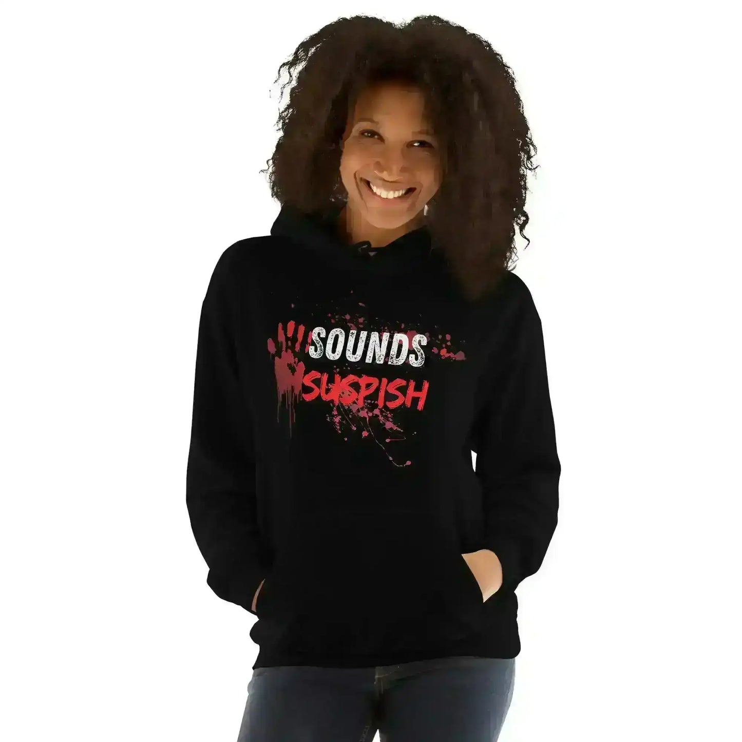 Sounds Suspish - Pullover Hoodie - Cady Creations