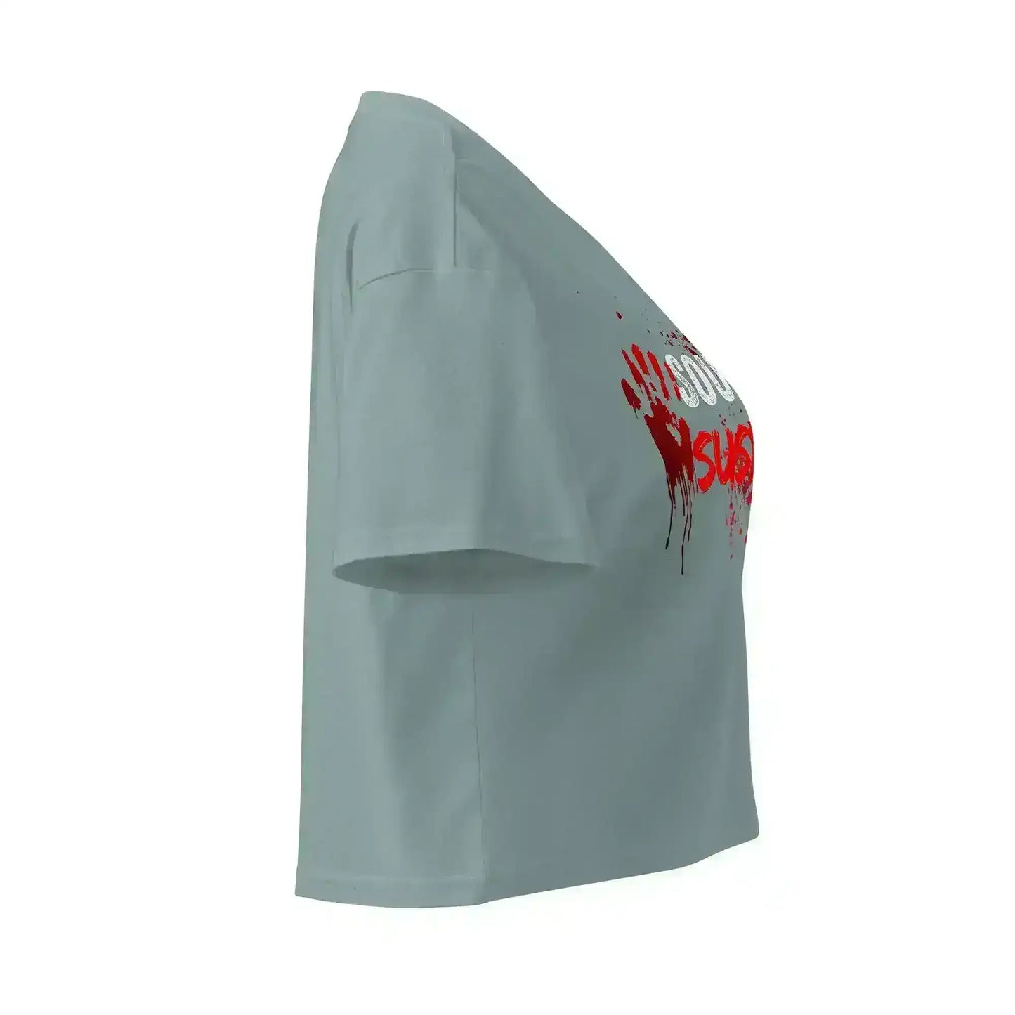 Sounds Suspish True Crime Cropped Graphic Tee - Cady Creations