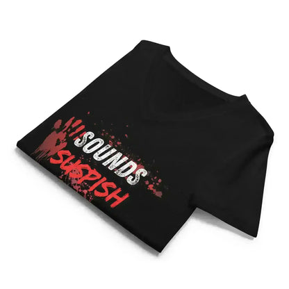 Sounds Suspish - V-Neck Tee - Cady Creations
