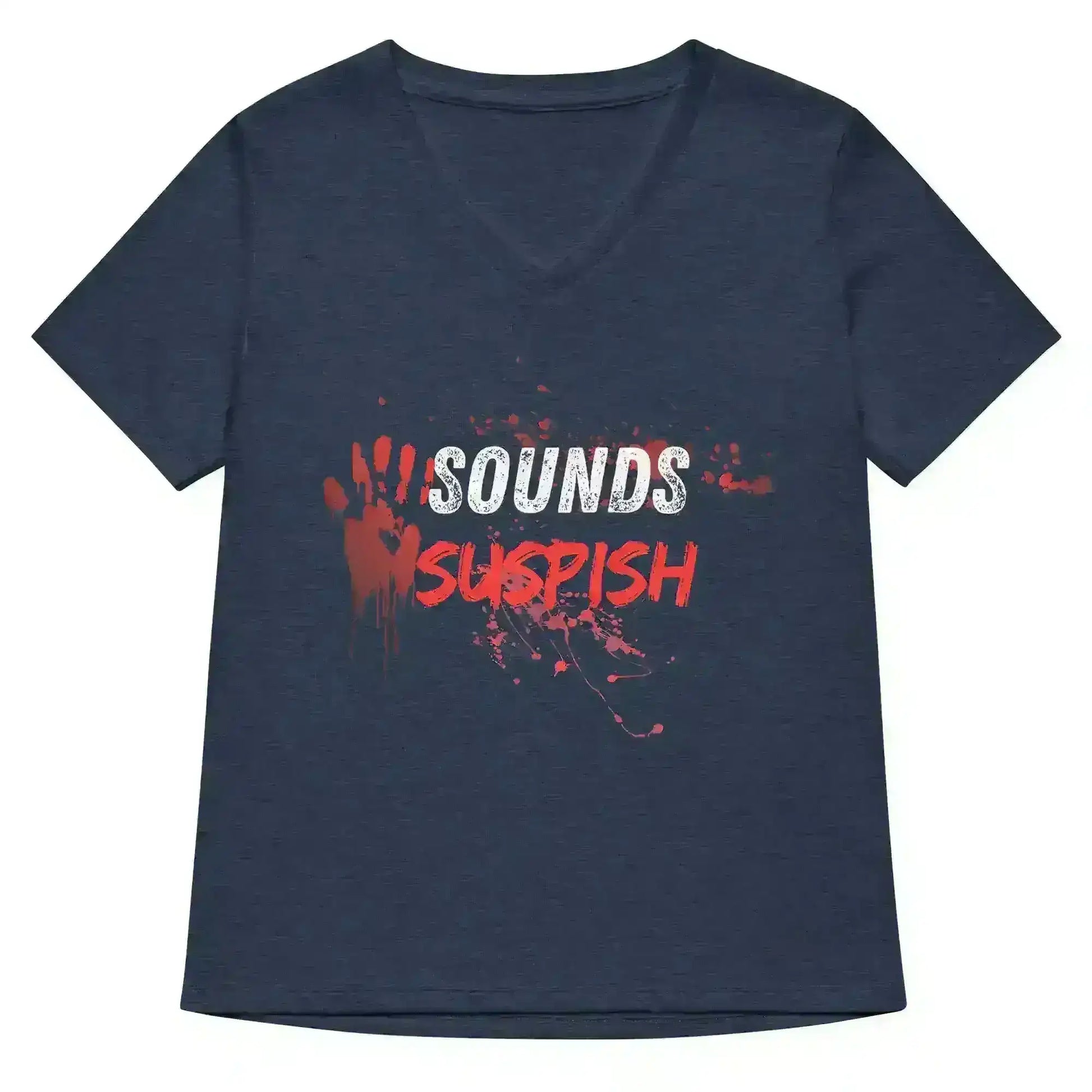 Sounds Suspish - V-Neck Tee - Cady Creations