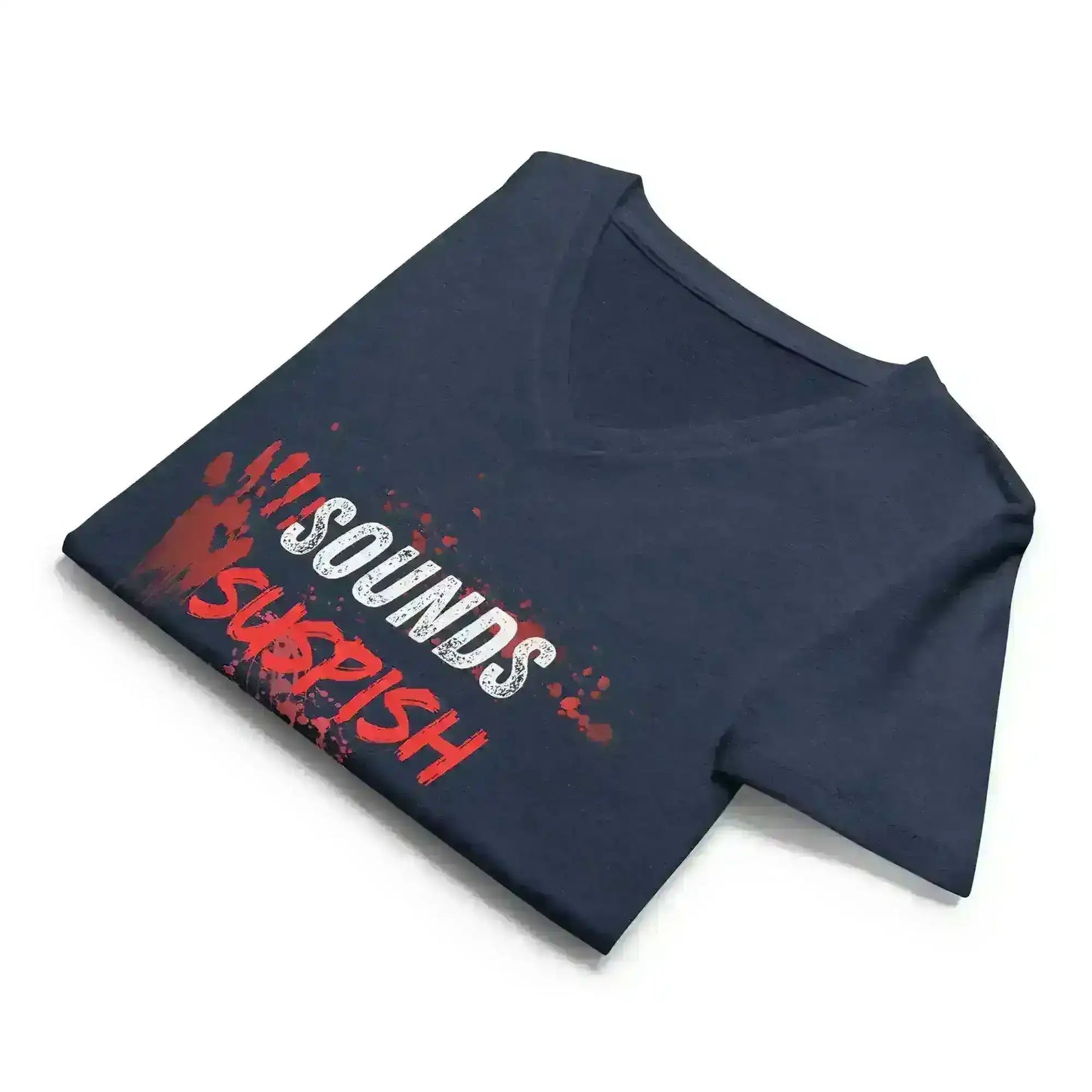 Sounds Suspish - V-Neck Tee - Cady Creations
