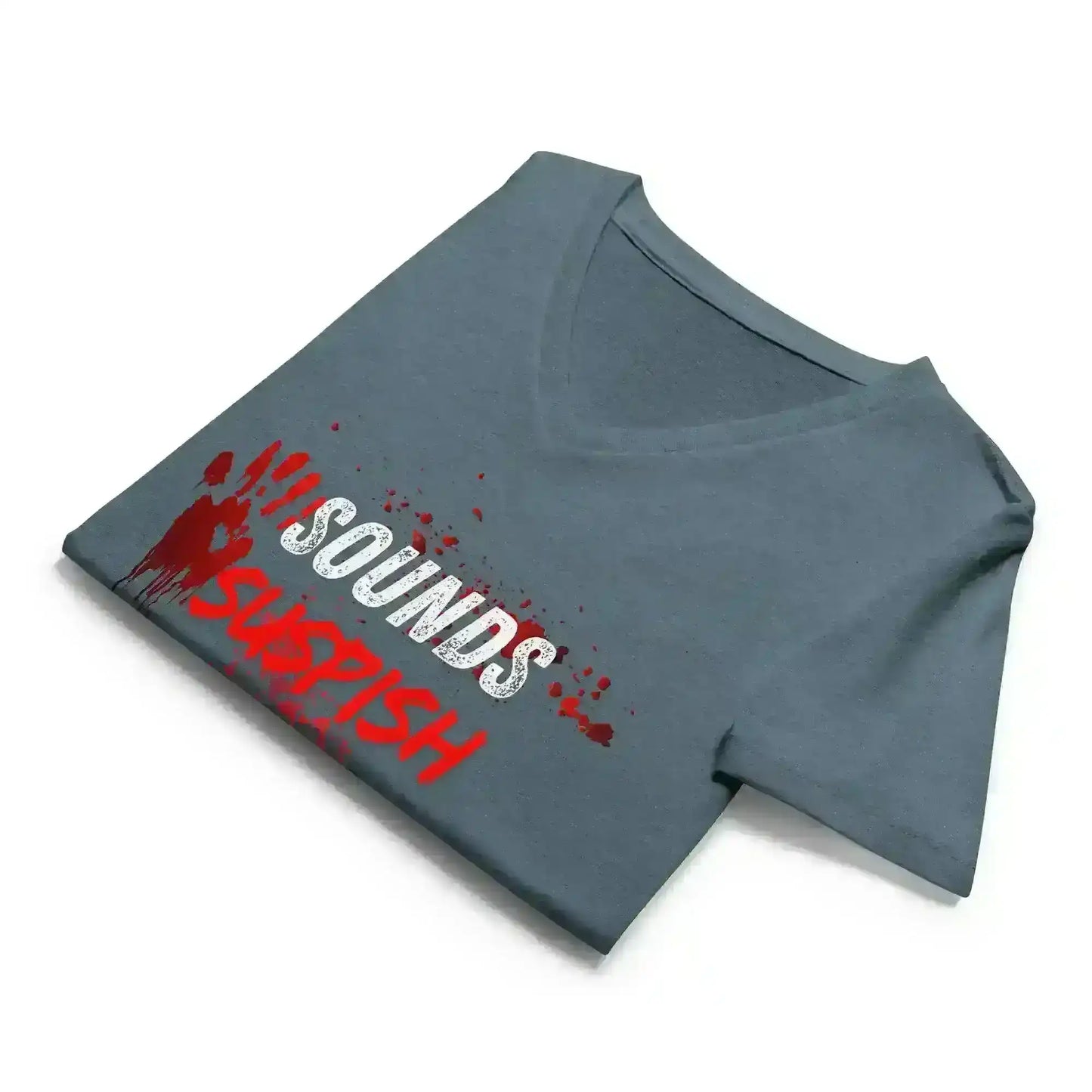 Sounds Suspish - V-Neck Tee - Cady Creations