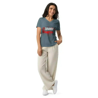 Sounds Suspish - V-Neck Tee - Cady Creations